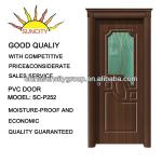 PVC interior door with design glass SC-P252 SC-P252