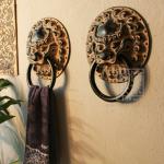 Q239-82 Chinese Style Antique Bathroom Durable Towel Ring