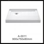 rectangle base Acrylic pan shower tray with flange