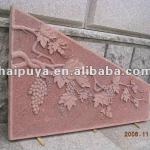red hand carved sandstone, cheapest carving HPY-RSC01