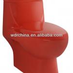 red siphonic one piece toilet with strap 9016