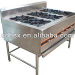 restaurant kitchen equipment six eyes burner range machine S-008