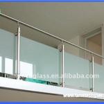 Safty Laminated Frosted Glass Railing LG-33