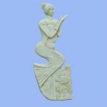 Sandstone relief - Eastern style Fairy relief wall sculpture S2034