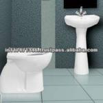 SANITARY WARE COUPLE SUITE Round Deluxe Set Close Coupled Suite