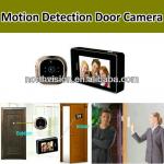 Security PIR detection door eye camera with 2.8 touch lcd and video recorder ND-1009