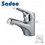 Single handle contemporary basin faucet