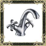 single hole double handle basin faucet on deck 3018C