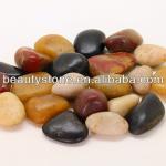 single mixed polished pebble