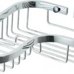 single tier, rectangle bathroom basket shelves hardwares 607B