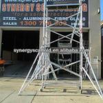 single width aluminum tower, aluminium scaffolding XLJ-S-N