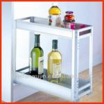 Small Size Kitchen Cabinet 2 layer Aluminium Multi-funchional Drawer Basket WF-N1062