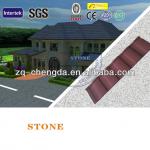 Spanish Style Stone Coated Metal Roof Tiles Cheap Roofing Materials 1280*420*0.4MM