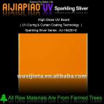 Sparkling silver mdf panel + UV