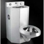 Stainless Steel Combination Toilet P-trap;stainless steel prison/jail Toilet Stainless steel combination toilet YT-89T215P-M