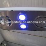 stainless steel shower panel with LED blue lamps 988