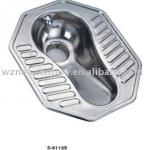 stainless steel squatting pan toilet