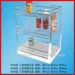 Stainless Steel Three Layer Wire Kitchen Rack &amp; Drawer Basket WF-B350 WF-B350