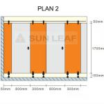 Sunleaf toilet cubicle hardware Toilet cubicle