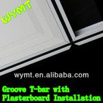 suspension ceiling t grid black groove t bar 15x32