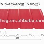 taihe linda 425 red corrugated wall steel panel THSW51