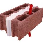 Thermic-acoustic system of concrete light blocks