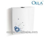 toilet cistern dual push button square plastic tanks