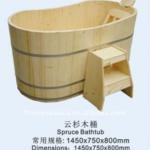 TURKEY STYLE SPRUCE WOODEN BATHTUB