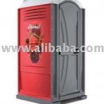USA HDPE One Piece Portable Scented Red Toilet