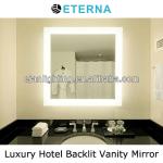 Wall Mounted Frameless Backlit Bathroom Mirror for Hotel EMI.18