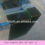 water cutting tempered glass,toughened decorative glass