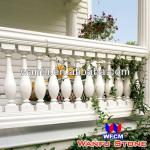 White Color Stone Balcony Marble Balustrade wfcm