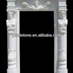 White Marble Exterior Door Surround GL-DS