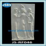 White Marble Relief of Woman Statue JS-RF046