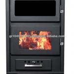 Wood burning steel stove with oven MG500