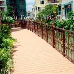 wood plastic composite waterproof balcony flooring 140x25mm