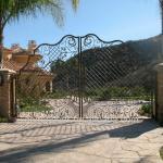 Wrought Iron Garden Main Gate Designs for Exterior Entry SE-GT-C13