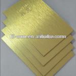 Golden silver brush Aluminium Composite Panel