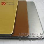 PE/PVDF Silver Brushed Aluminum Composite Panel ACP sheets