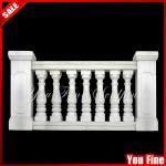 Classic white decorative stone balusters