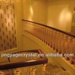 Decorative Crystal Balusters With PVC Handrail