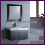 Wall mounted modern bathroom vanity with ceramic basin OKBS-130
