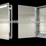 Mirrored medicine cabinet with lighting