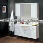 High glossy pvc thermofoil wood modern bathroom cabinets