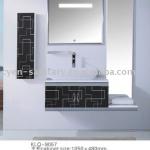 Stainless steel mirrored bath cabinet