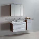 pvc bathroom cabinet MDF bathroom vanity , ceramic basin , mirror faucet