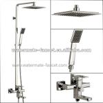 single handle rain shower faucet set with sliding bar