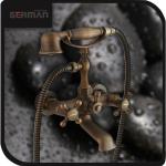 Brass Antique trend of back-to-ancients standing Bathroom shower