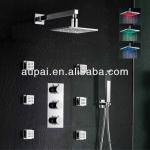 LED Thermostatic Shower with body jet and handheld(I-001)