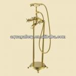 Classical Style Floor-Mounted Bath Tub Tap /Golden